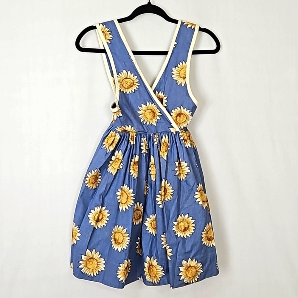 Mimos Design Girls Floral Sunflowers Cotton Sundress Size 4
